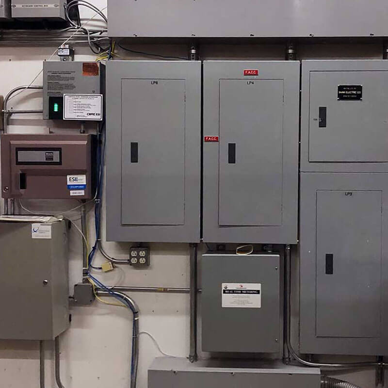 Commercial electrical panels and controls