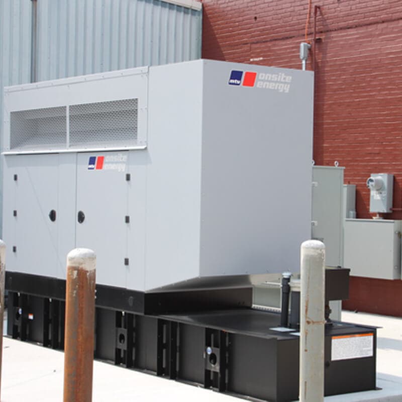 Commercial standby generator installation